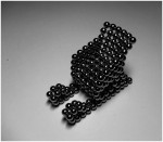 Неокуб черный 5 мм, 216 магнитных шариков